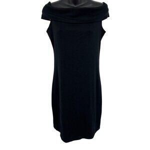 Abercrombie Fitch Black Dress Size Large Off Shoulder Bodycon Stripe Women New